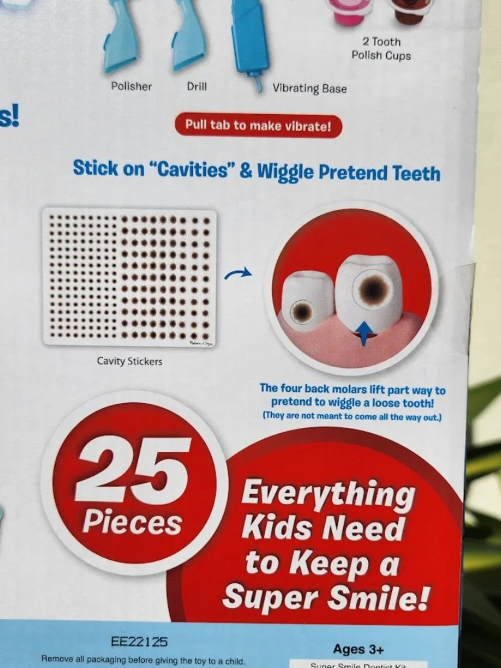 NEW Melissa & Doug Dentist Dental Pretend Play Teeth Set 25-piece Includes set o